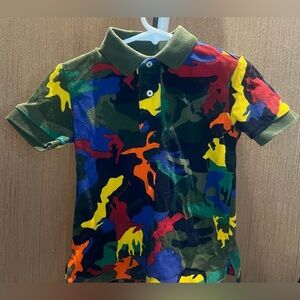 Polo by Ralph Lauren Multicolor Camouflage Kids Polo